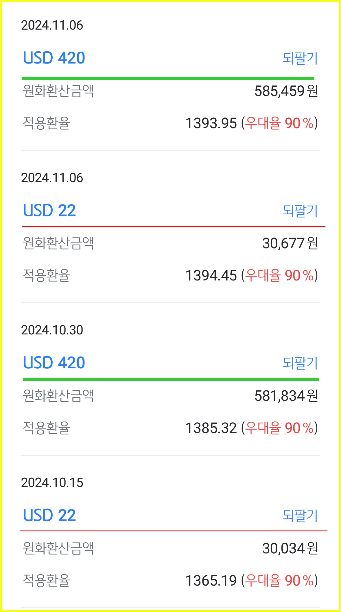 환차익결과 환차익결과